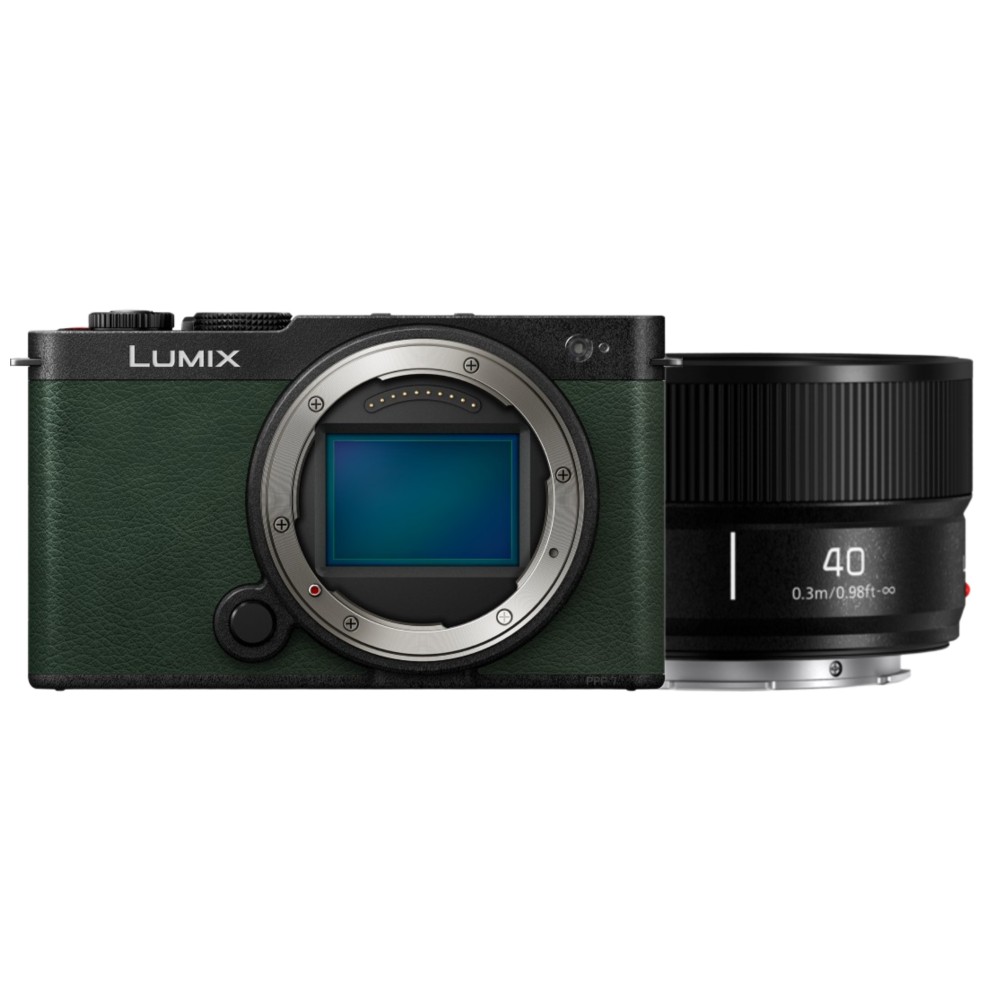 Panasonic LUMIX S9 Body Dark Olive + LUMIX L-mount S 40mm f/2 – Noir